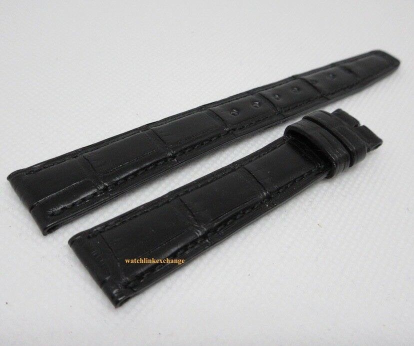 New IWC 16mm Black Alligator Strap OEM