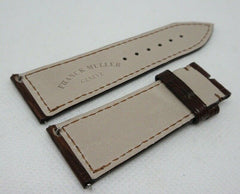New Franck Muller 23mm Brown Alligator Strap OEM Short Size