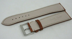 New Camille Fournet 22mm Brown Alligator Strap Genuine Steel Buckle Bag OEM
