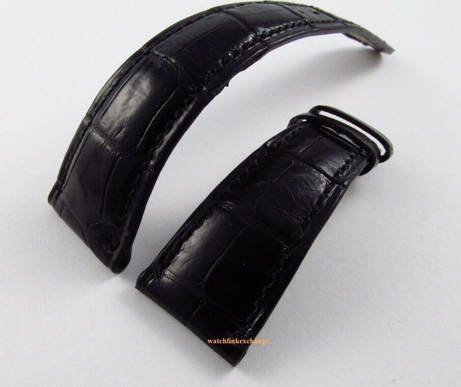 Patek Philippe 20mm Black Alligator Strap XL OEM