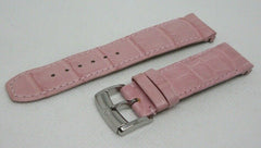 Baume Mercier 20mm Pink Alligator Strap OEM Genuine Stainless Steel Tang Buckle