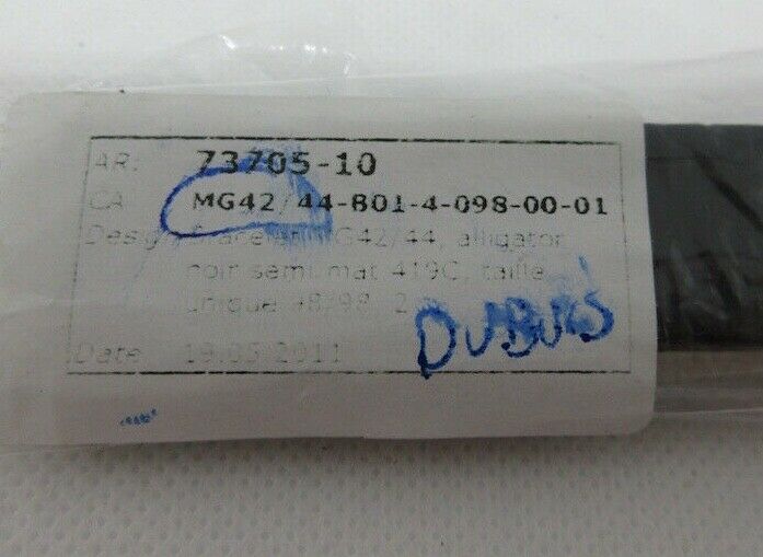 New Roger Dubuis 25mm Black Alligator Strap OEM MG42/44