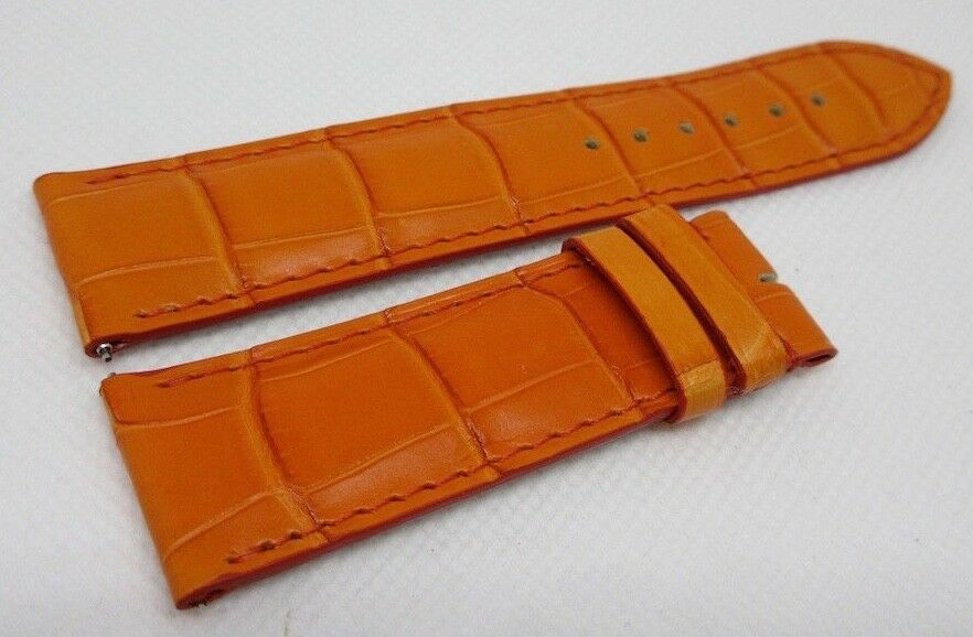 New Parmigiani 22mm Orange Alligator Strap OEM