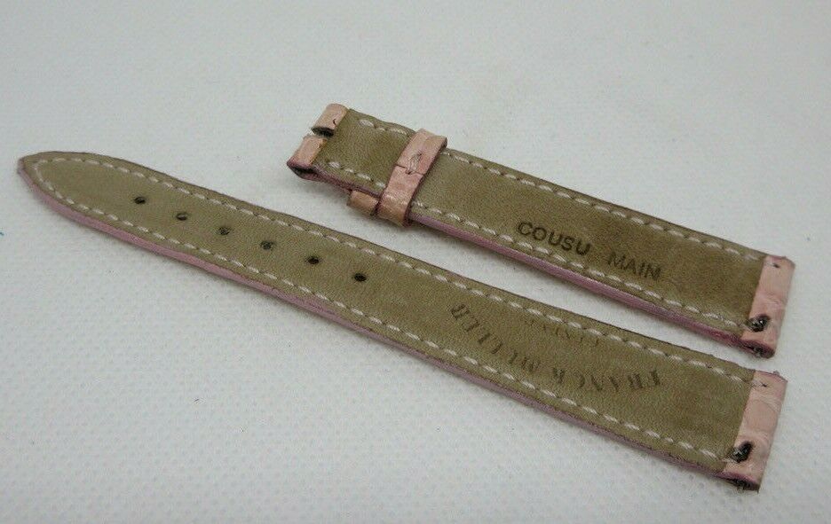 Franck Muller 14mm Light Pink Alligator Strap OEM Genuine 1752 Series