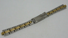 Stainless Steel 18k Gold Watch Bracelet Italian Aftermarket