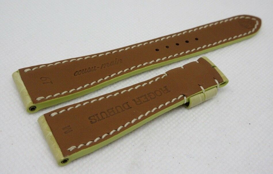 New Roger Dubuis M28 Yellow Alligator Strap 19mm