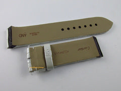 New Cartier 20mm White Pearl Alligator Strap OEM