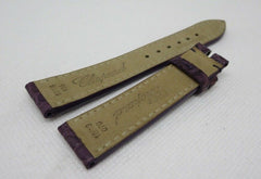 New Chopard 18mm Purple Alligator Strap OEM