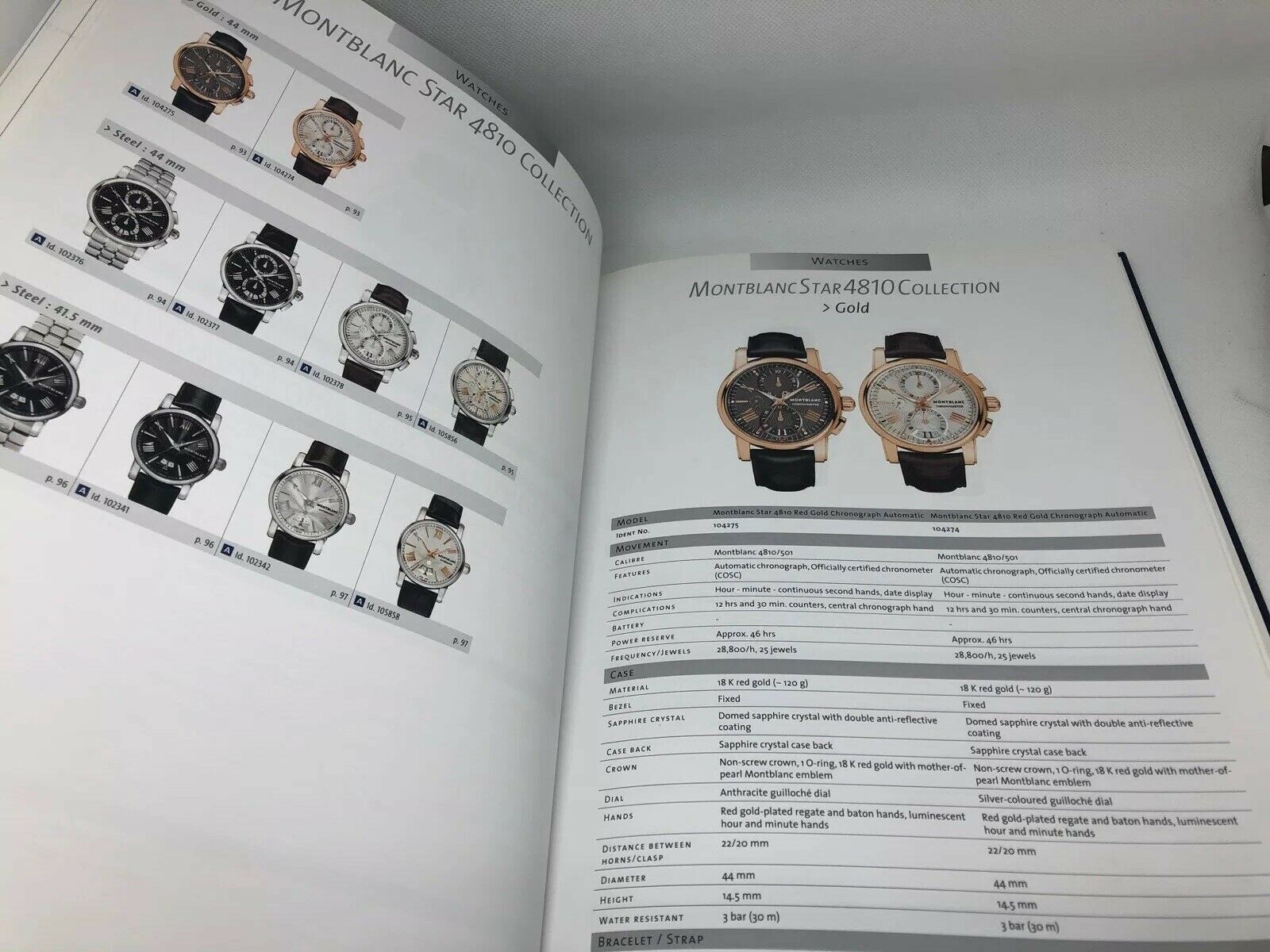 Montblanc Watch Book Hardcover Catalog 2013 2014
