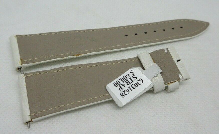 New Franck Muller 22mm White Alligator Strap OEM Genuine