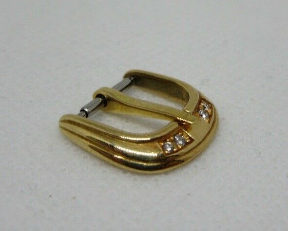 Franck Muller 10mm Yellow Gold Diamond Buckle OEM 18k