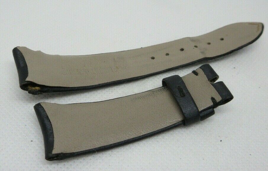 Audemars Piguet 20mm Satin Leather Strap Black OEM Genuine Fabric