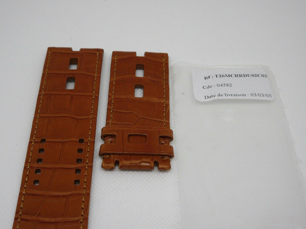 New Roger Dubuis 28mm Brown Alligator Strap