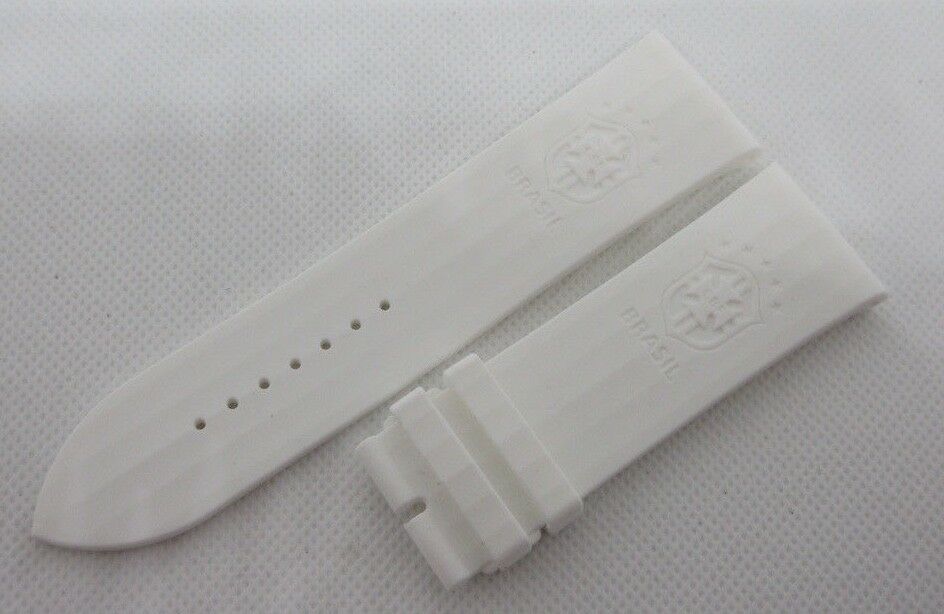 New Parmigiani White Rubber Strap 25mm Brazil