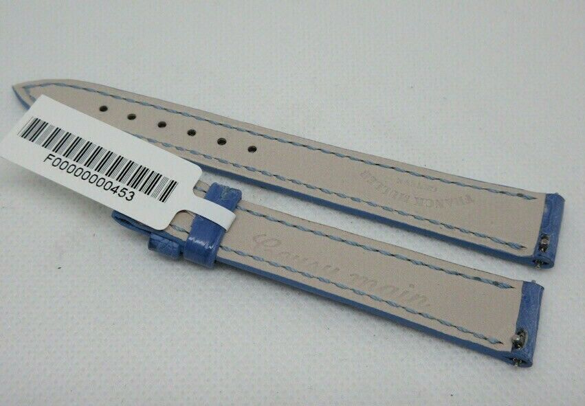 New Franck Muller 14mm Blue Alligator Strap OEM Genuine