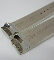 Giuliano Mazzuoli Manometro 18mm White Leather Strap Stainless Steel Buckle OEM