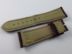 Panerai 23mm Burgundy Alligator Strap OEM for Radiomir 42mm Pin Buckle A Series