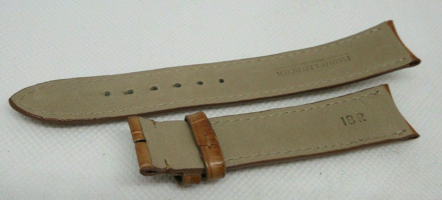 Baume Mercier 18mm Brown Alligator Strap OEM Genuine