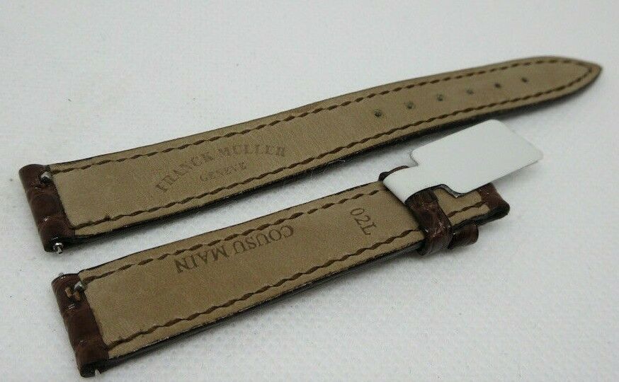 Franck Muller 14mm Brown Alligator Strap OEM Genuine