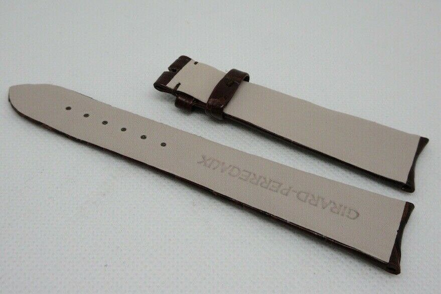 New Girard Perregaux 20mm Brown Alligator Strap OEM Genuine
