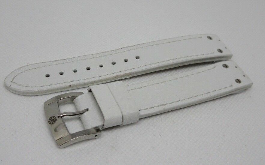 Giuliano Mazzuoli Manometro 18mm White Leather Strap Stainless Steel Buckle