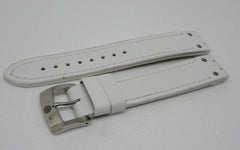 Giuliano Mazzuoli Manometro 18mm White Leather Strap Stainless Steel Buckle