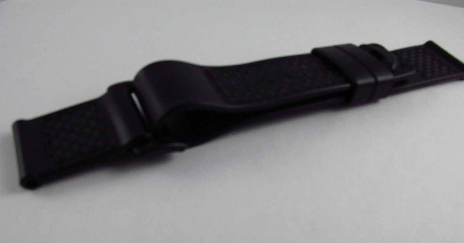 New Panerai 22mm Black Coramid Carbon Rubber Dive Strap Bag OEM