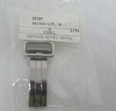 New Ebel 16mm Deployant Buckle Stainless Steel Polished OEM Bag