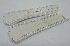 Hublot White Gummy Alligator Strap for Big Bang 38mm OEM Genuine