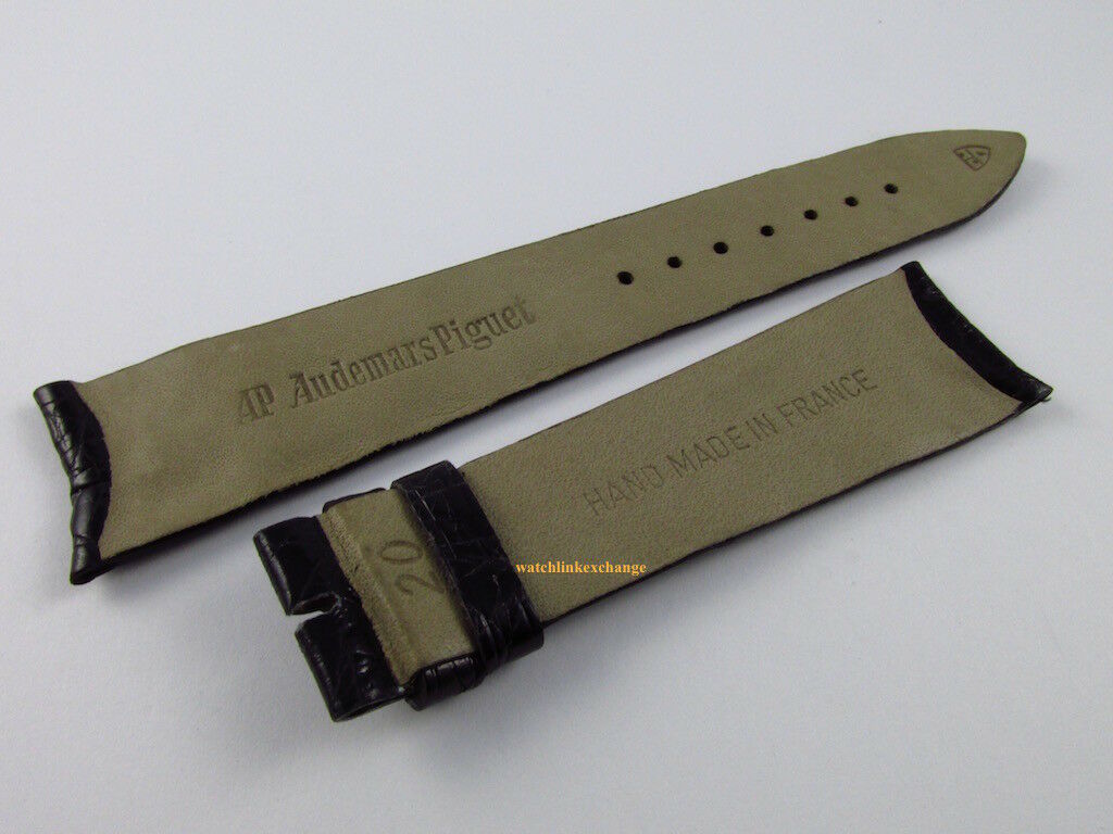 Audemars Piguet Huitieme 20mm Black Alligator Strap OEM