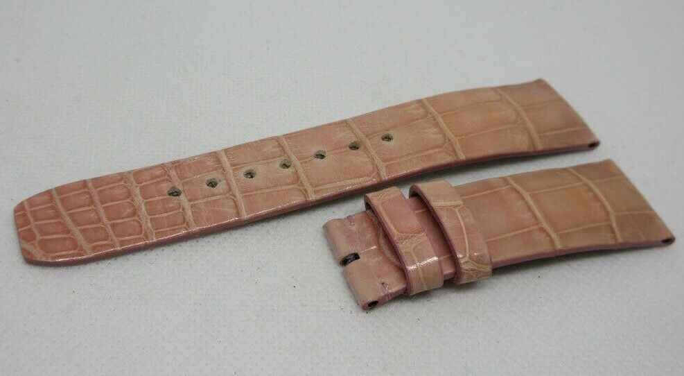 Baume Mercier 21mm Pink Alligator Strap OEM Genuine