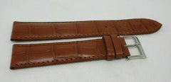 New Camille Fournet 21mm Brown Alligator Strap Genuine Steel Buckle Bag OEM