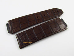 New Hublot Big Bang 25mm Brown Alligator Strap OEM Bag