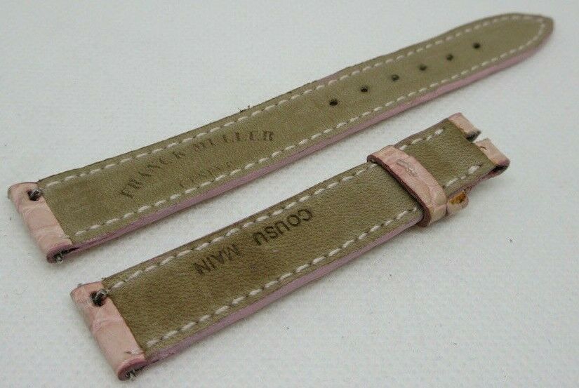 Franck Muller 14mm Light Pink Alligator Strap OEM Genuine 1752 Series