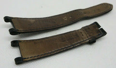 Franck Muller 20mm Black Alligator Strap Double Mystery OEM Genuine Blue Stitch