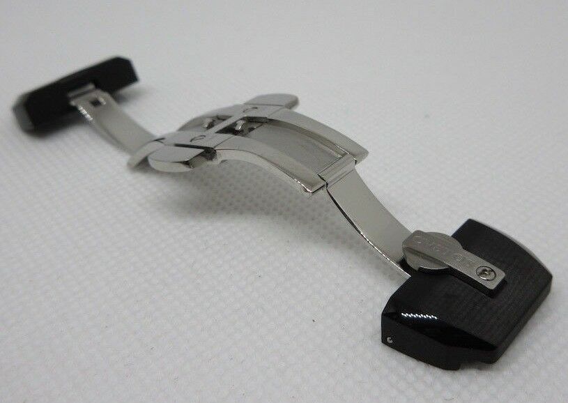 New Cvstos 18mm Stainless Steel Black Ceramic Deployant Buckle OEM