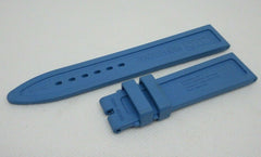 New Chopard LUC Pro One 20mm Blue Rubber Strap OEM Genuine