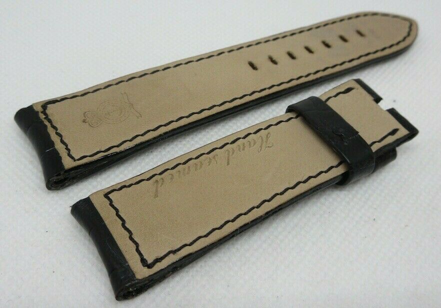 Arnold & Son 22mm Black Alligator Strap OEM Genuine