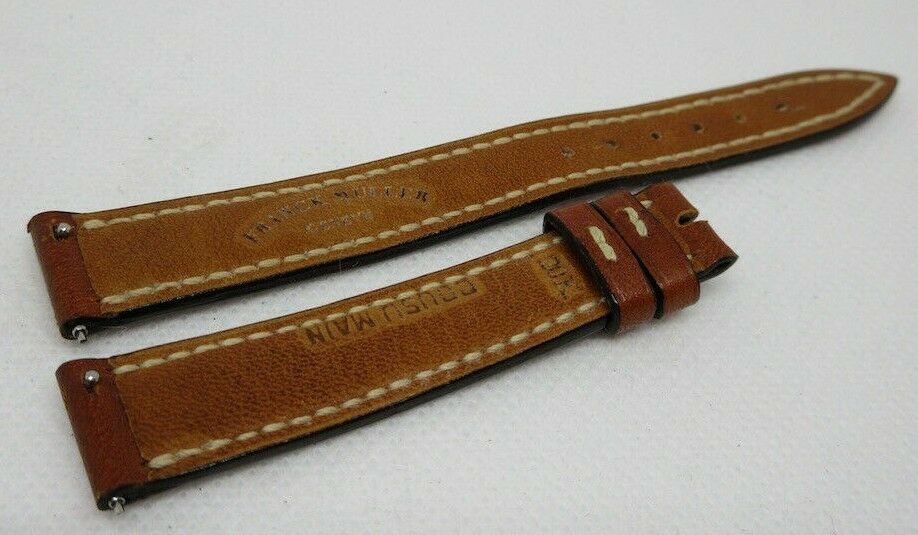 Franck Muller 14mm Brown Leather Strap OEM Genuine