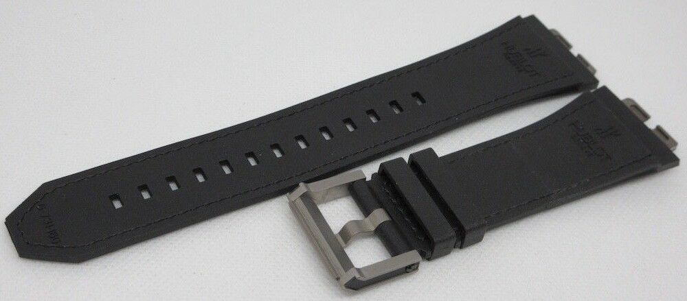 New Hublot Black Rubber Nylon Strap Titanium Buckle King Power Oceanographic OEM