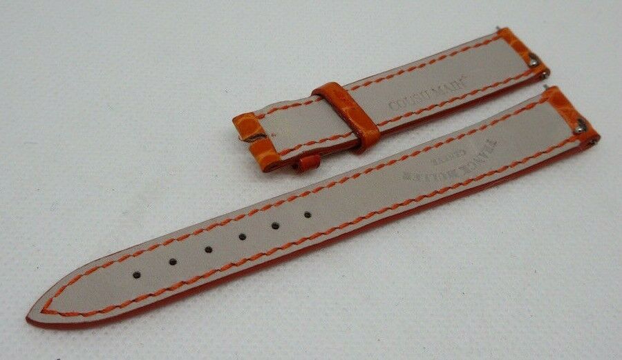 New Franck Muller 14mm Orange Alligator Strap OEM Genuine