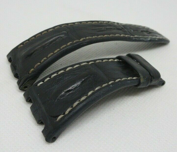 Audemars Piguet 28mm Blue Alligator Strap Royal Oak Offshore OEM Genuine Navy