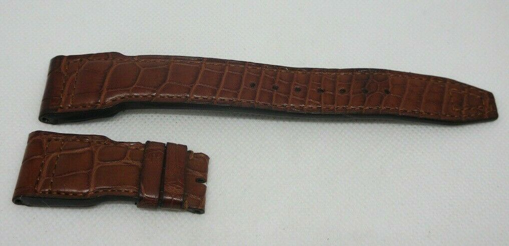 IWC Pilot 22mm Brown Alligator Strap for Deployant Buckle OEM Genuine