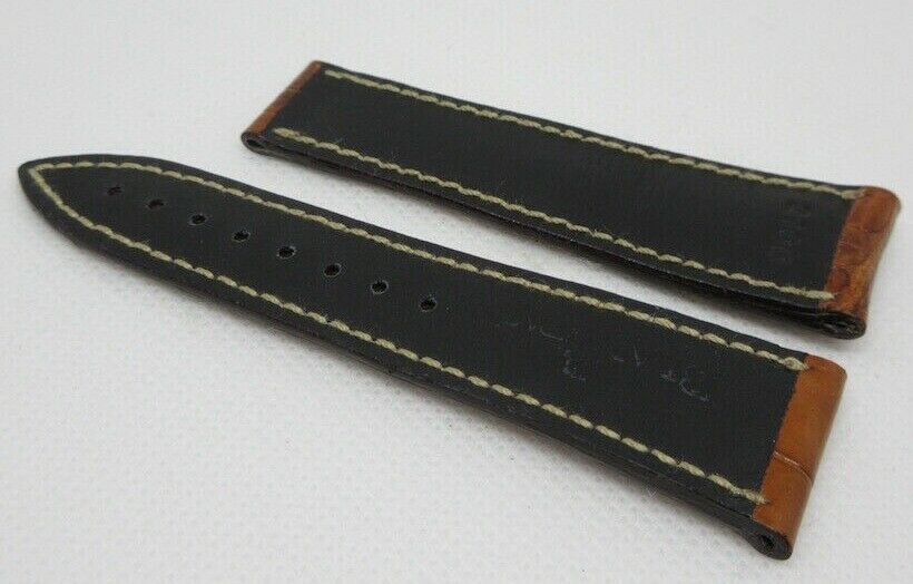 Blancpain 20mm Brown Alligator Strap OEM Genuine Short Size XS