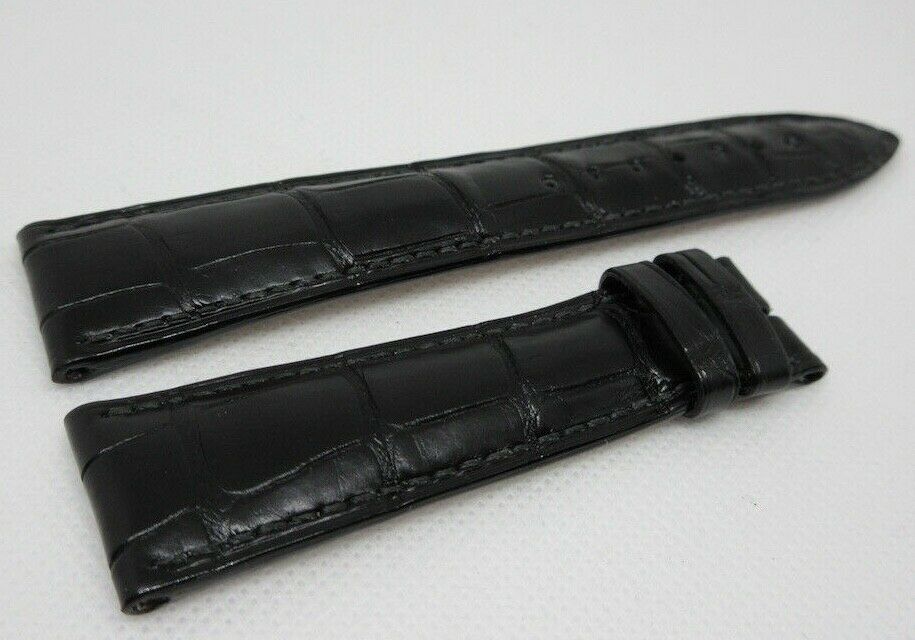 New Blancpain 22mm Black Alligator Strap OEM Genuine