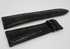 New Blancpain 22mm Black Alligator Strap OEM Genuine