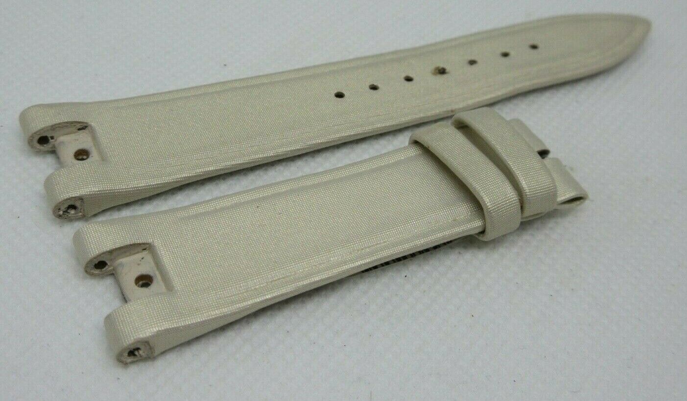 New Ulysse Nardin Strap Satin Leather 18mm OEM Genuine Beige Tan Fabric