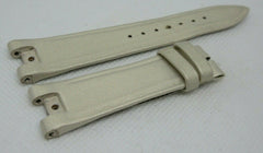 New Ulysse Nardin Strap Satin Leather 18mm OEM Genuine Beige Tan Fabric
