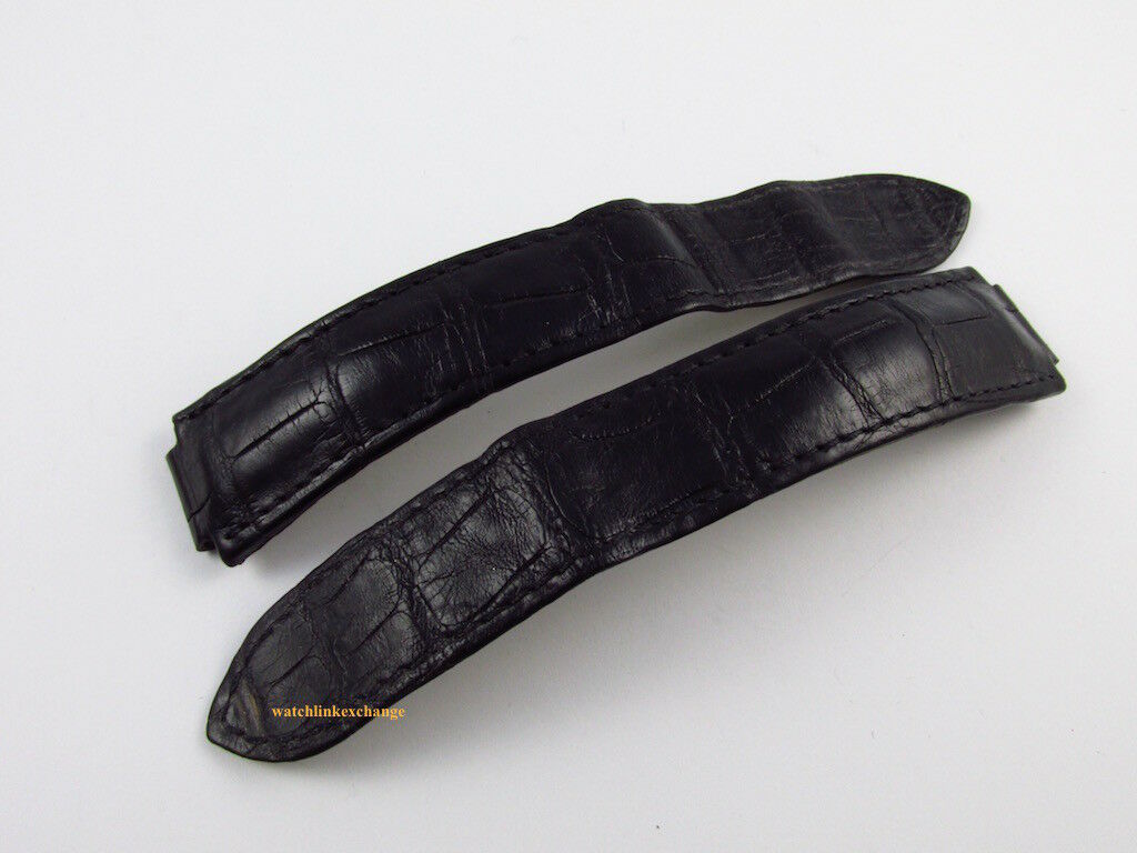 Cartier 20mm Black Alligator Strap Ballon Bleu OEM