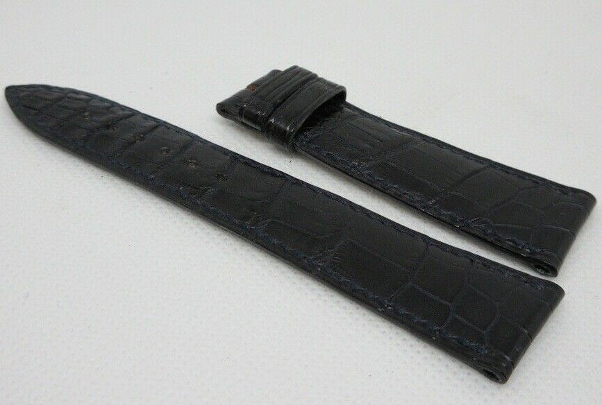 New Blancpain Blue Alligator Strap 19mm OEM Genuine
